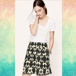 LOFT Ikat skirt with pockets